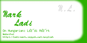 mark ladi business card